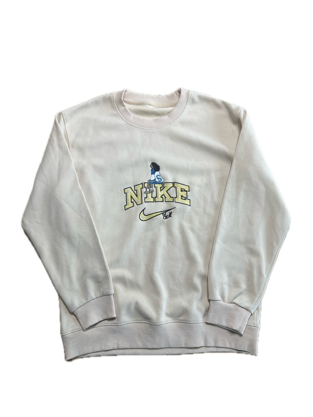 Sza “Nike” Design Embroidered Sweatshirt  Women’s Medium